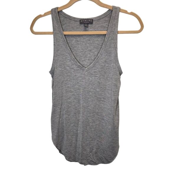 Highline Collective Women's Deep V Neck Grey Tank Top S - Picture 1 of 13